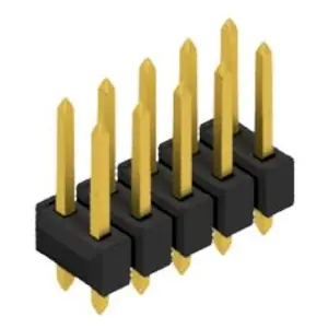 Kostenfreie Lieferung Stiftleiste, 10-polig, RM 2.54 mm, gerade, schwarz, 10054457