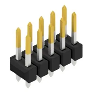 Stiftleiste, 10-polig, RM 2.54 mm, gerade, schwarz, 10054458 Sonderangebot