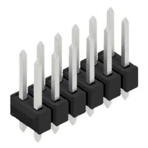 Stiftleiste, 12-polig, RM 2.54 mm, gerade, schwarz, 10054462 Direktkauf