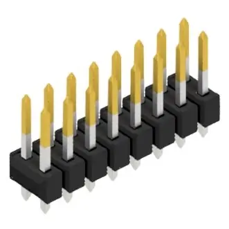 Kracherpreis Stiftleiste, 16-polig, RM 2.54 mm, gerade, schwarz, 10054468