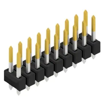 Stiftleiste, 18-polig, RM 2.54 mm, gerade, schwarz, 10054471 Direktkauf