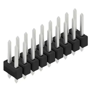 Stiftleiste, 18-polig, RM 2.54 mm, gerade, schwarz, 10054472 Top-Preis