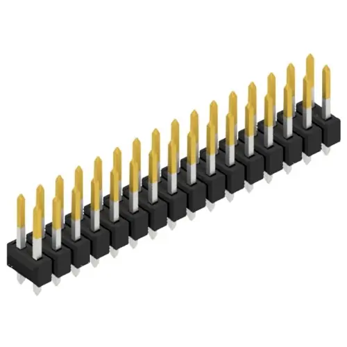 Sichere Zahlung Stiftleiste, 32-polig, RM 2.54 mm, gerade, schwarz, 10054492