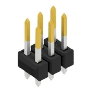 Neuheit Stiftleiste, 6-polig, RM 2.54 mm, gerade, schwarz, 10054452