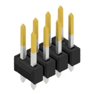 Neu Stiftleiste, 8-polig, RM 2.54 mm, gerade, schwarz, 10054455