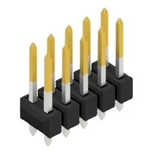 Stiftleiste, 10-polig, RM 2.54 mm, gerade, schwarz, 10054573 Bestseller