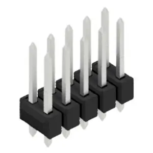 Begrenztes Angebot Stiftleiste, 10-polig, RM 2.54 mm, gerade, schwarz, 10054574