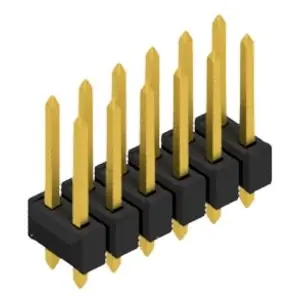 Stiftleiste, 12-polig, RM 2.54 mm, gerade, schwarz, 10054575 Sofort Bestellen