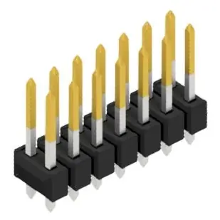 Expressversand Stiftleiste, 14-polig, RM 2.54 mm, gerade, schwarz, 10054579