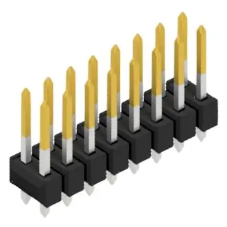 Sonderangebot Stiftleiste, 16-polig, RM 2.54 mm, gerade, schwarz, 10054582