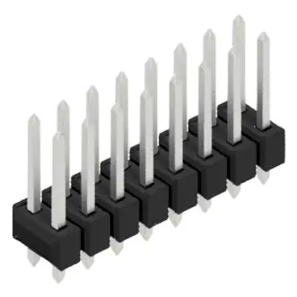 Stiftleiste, 16-polig, RM 2.54 mm, gerade, schwarz, 10054584 Direkt Vom Hersteller