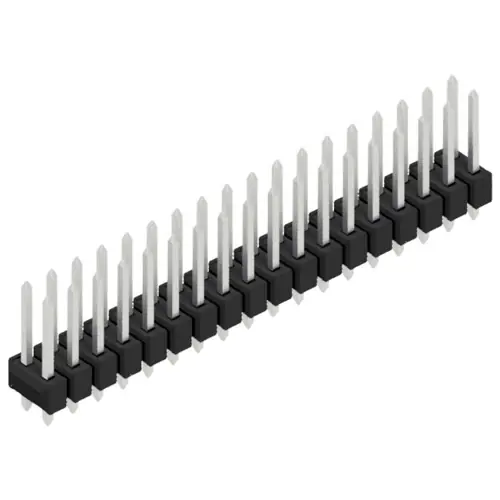 Highlight Stiftleiste, 36-polig, RM 2.54 mm, gerade, schwarz, 10054615