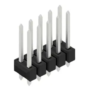 Stiftleiste, 10-polig, RM 2.54 mm, gerade, schwarz, 10054688 Online Kaufen