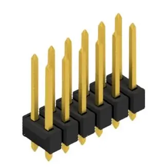 Stiftleiste, 12-polig, RM 2.54 mm, gerade, schwarz, 10054689 Aktuell