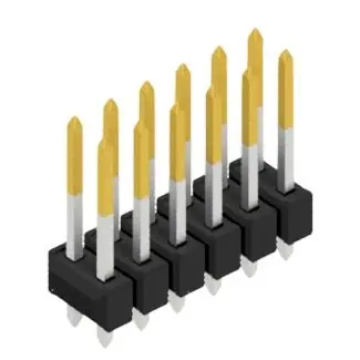 Nur Für Kurze Zeit Stiftleiste, 12-polig, RM 2.54 mm, gerade, schwarz, 10054690