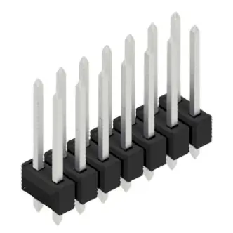 Nur Heute Stiftleiste, 14-polig, RM 2.54 mm, gerade, schwarz, 10054694