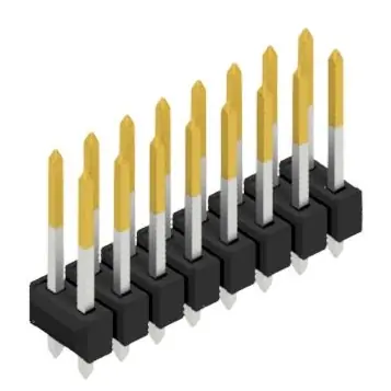 Preiswert Stiftleiste, 16-polig, RM 2.54 mm, gerade, schwarz, 10054696