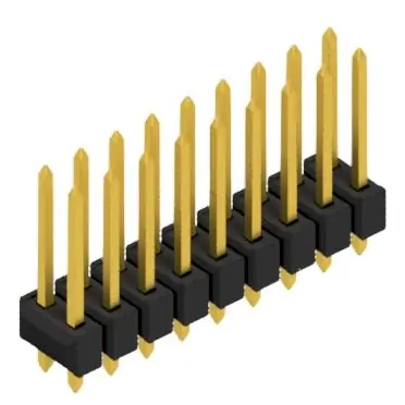 Stiftleiste, 18-polig, RM 2.54 mm, gerade, schwarz, 10054698 Heißes Angebot