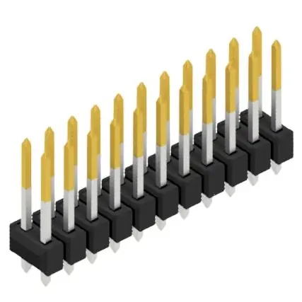 Stiftleiste, 22-polig, RM 2.54 mm, gerade, schwarz, 10054706 Kostenfreie Lieferung