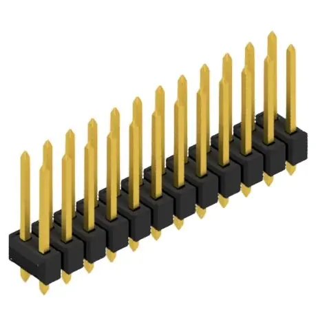 Sofort Bestellen Stiftleiste, 24-polig, RM 2.54 mm, gerade, schwarz, 10054708