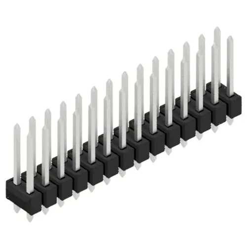 Nur Heute Stiftleiste, 28-polig, RM 2.54 mm, gerade, schwarz, 10054717