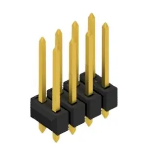 Stiftleiste, 8-polig, RM 2.54 mm, gerade, schwarz, 10054683 Bestseller