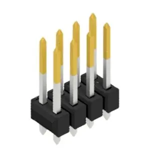 Solange Der Vorrat Reicht Stiftleiste, 8-polig, RM 2.54 mm, gerade, schwarz, 10054684