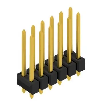 Stiftleiste, 12-polig, RM 2.54 mm, gerade, schwarz, 10054805 Direkt Vom Hersteller