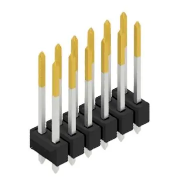 Schnäppchen Stiftleiste, 12-polig, RM 2.54 mm, gerade, schwarz, 10054806