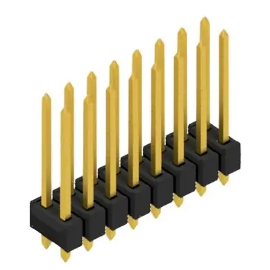 Stiftleiste, 16-polig, RM 2.54 mm, gerade, schwarz, 10054812 Saisonangebot