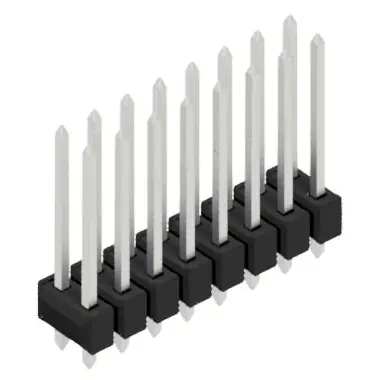 Stiftleiste, 16-polig, RM 2.54 mm, gerade, schwarz, 10054814 Bestpreis