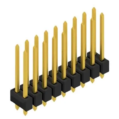 Stiftleiste, 18-polig, RM 2.54 mm, gerade, schwarz, 10054815 Mega-Angebot