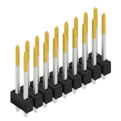 Stiftleiste, 18-polig, RM 2.54 mm, gerade, schwarz, 10054816 Preis Gesenkt