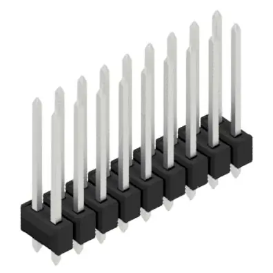 Jetzt Bestellen Stiftleiste, 18-polig, RM 2.54 mm, gerade, schwarz, 10054817