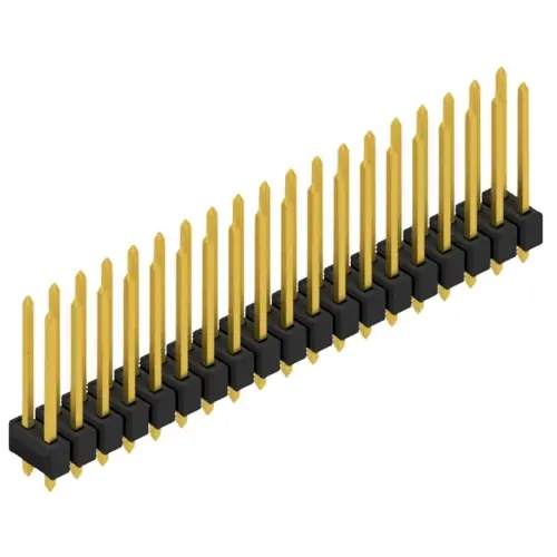 Neue Ware Stiftleiste, 38-polig, RM 2.54 mm, gerade, schwarz, 10054847