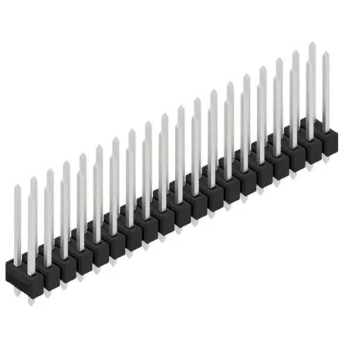 Kracherpreis Stiftleiste, 38-polig, RM 2.54 mm, gerade, schwarz, 10054849