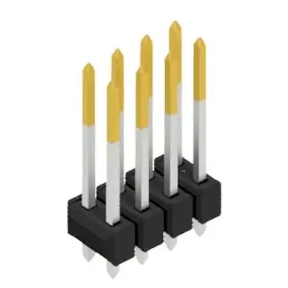 Stiftleiste, 8-polig, RM 2.54 mm, gerade, schwarz, 10054800 Top-Angebot