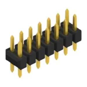 Stiftleiste, 14-polig, RM 2.54 mm, gerade, schwarz, 10054922 Preiswert