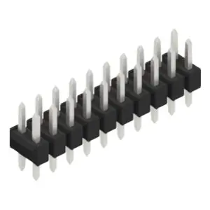 Sonderangebot Stiftleiste, 20-polig, RM 2.54 mm, gerade, schwarz, 10054935