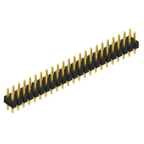 Stiftleiste, 46-polig, RM 2.54 mm, gerade, schwarz, 10054972 Must-Have