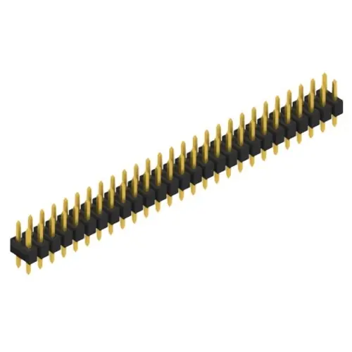 Stiftleiste, 54-polig, RM 2.54 mm, gerade, schwarz, 10054984 Neue Ware