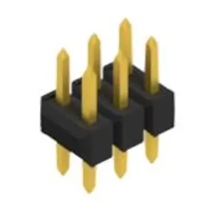 Markenware Stiftleiste, 6-polig, RM 2.54 mm, gerade, schwarz, 10054910