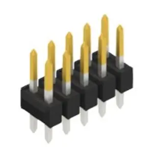 Stiftleiste, 10-polig, RM 2.54 mm, gerade, schwarz, 10055029 Online Kaufen