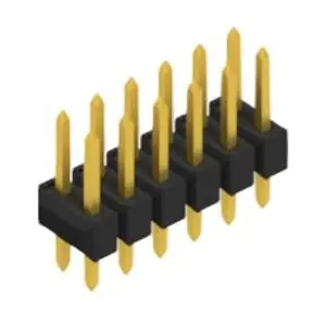 Stiftleiste, 12-polig, RM 2.54 mm, gerade, schwarz, 10055031 Begrenztes Angebot