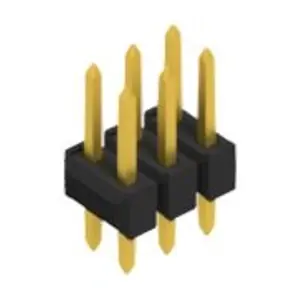 Stiftleiste, 6-polig, RM 2.54 mm, gerade, schwarz, 10055021 Kostenfreie Lieferung