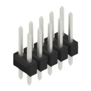 Stiftleiste, 10-polig, RM 2.54 mm, gerade, schwarz, 10055139 Heißes Angebot