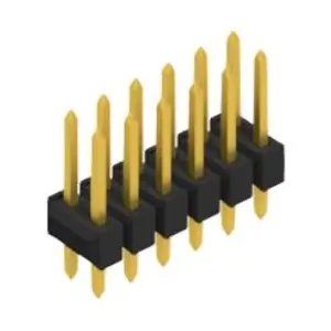 Geprüft Stiftleiste, 12-polig, RM 2.54 mm, gerade, schwarz, 10055140