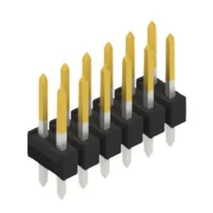 Solange Der Vorrat Reicht Stiftleiste, 12-polig, RM 2.54 mm, gerade, schwarz, 10055141