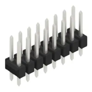 Billig Stiftleiste, 16-polig, RM 2.54 mm, gerade, schwarz, 10055148