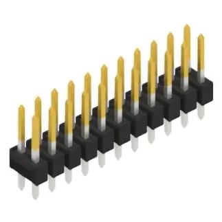 Stiftleiste, 22-polig, RM 2.54 mm, gerade, schwarz, 10055157 Preisknaller